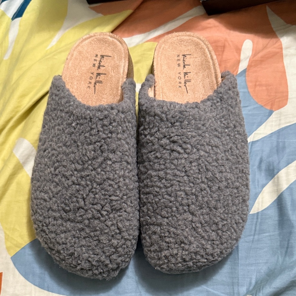 Heather Gray Cozy Mules by Nine West